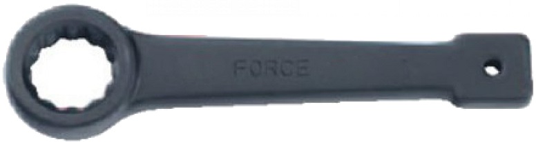 Прямой ударный накидной ключ Force 79375, 75 мм