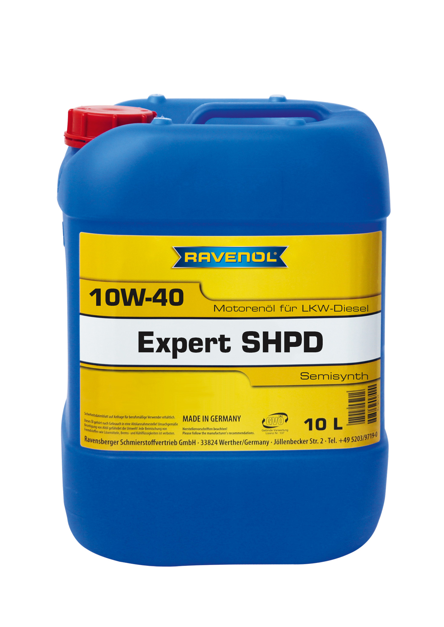 Моторное масло Ravenol 4014835725843 Expert SHPD 10W-40 10 л
