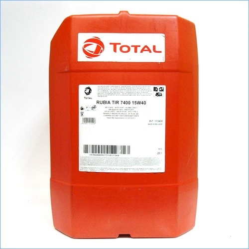Моторное масло Total 113430 RUBIA TIR 7400 15W-40 20 л