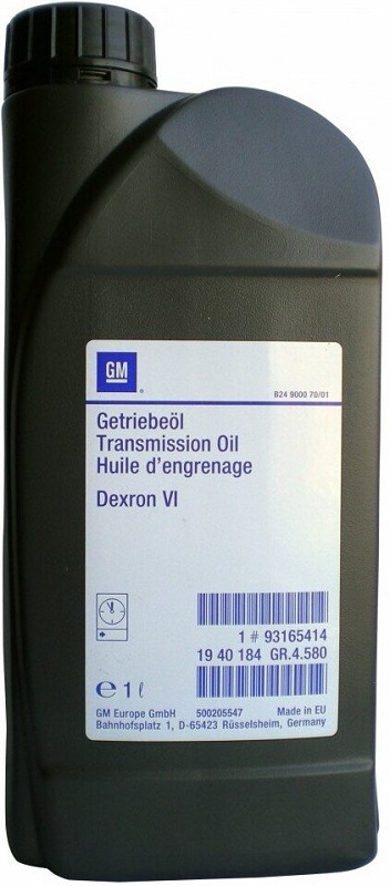 Трансмиссионное масло General Motors 93165414 ATF Dexron VI  1 л