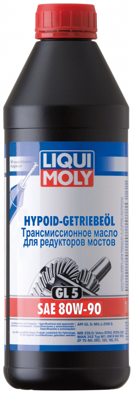 Трансмиссионное масло Liqui Moly 3924 Hypoid-Getriebeoel (GL5) 80W-90 1 л