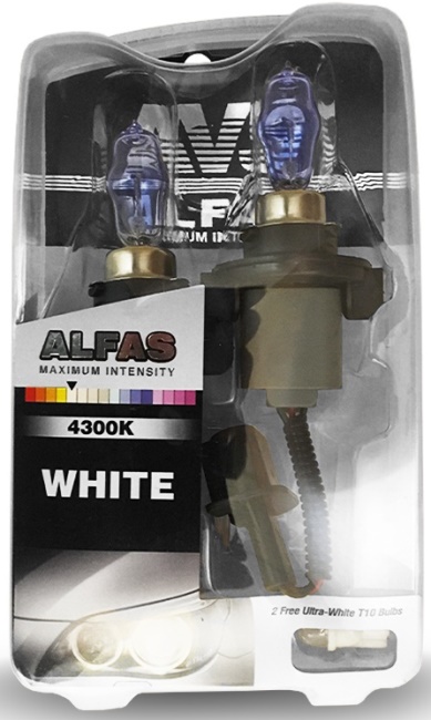 Газонаполненные лампы AVS ALFAS Maximum Intensity 4300K, HB3-9005, 12V, 85W комплект 2 + 2 (T-10)