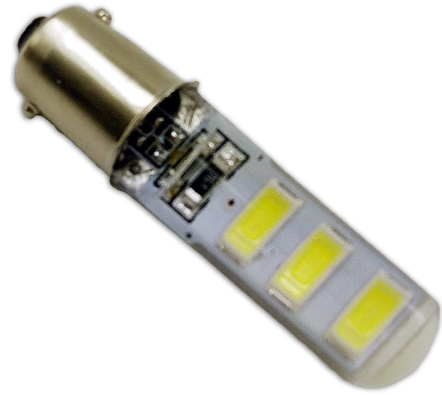 Лампа светодиодная T8 B044 белый (BA9S) 6SMD 5730, 12V блистер 2 штуки