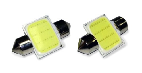 Лампа светодиодная T11 SV035 белый (SV8.5/8) COB 12 chip 36 мм, блистер 2 штуки