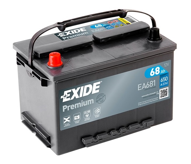 Аккумуляторная батарея Exide EA681 Premium (12В, 68А/ч)