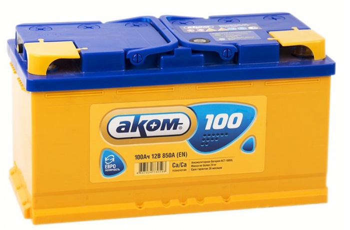 Аккумуляторная батарея Аком 4607034730598 (12В, 100А/ч)