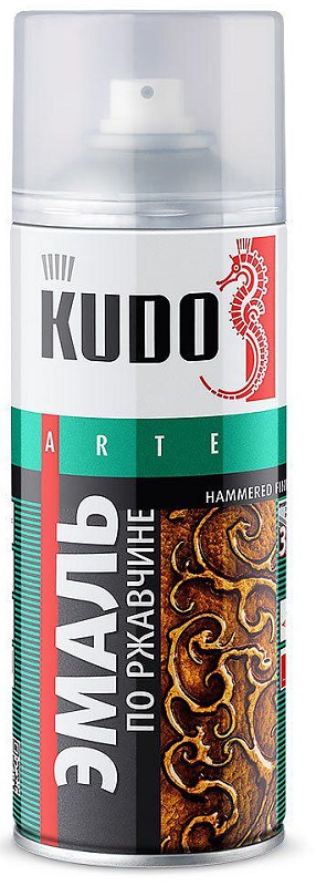 Эмаль по ржавчине молотковая KUDO KU-3007 Медная