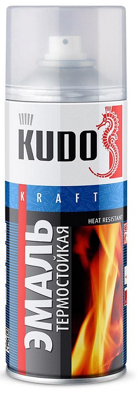 Эмаль термостойкая KUDO KU-5007  Золотая