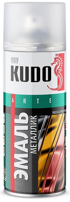 Эмаль универсальная зеркальный металлик KUDO KU-1033 MIRROR FINISH Хром зеркальный