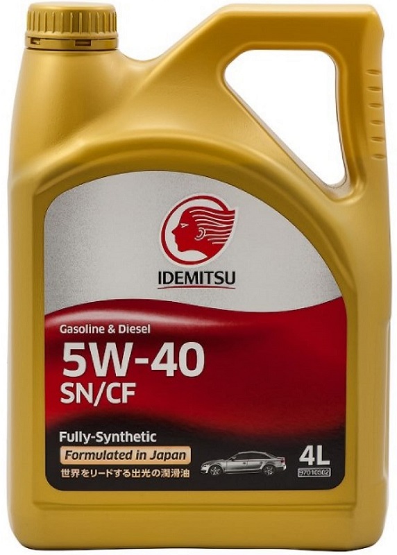 Масло моторное синтетическое Idemitsu 30015046-746 Gasoline & Diesel Fully-Sinthetic 5W-40, 4л