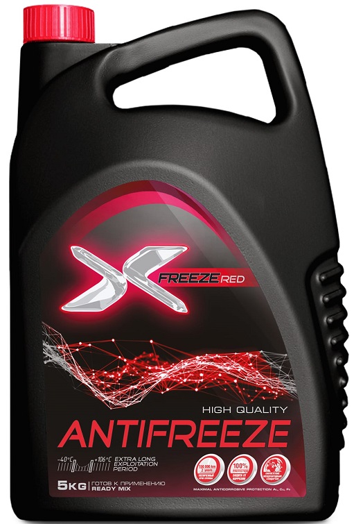 Жидкость охлаждающая X-Freeze 430206074 red, красная, 5л