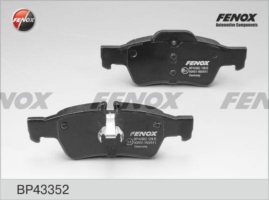 Колодки тормозные, дисковые задние MERCEDES E-CLASS Fenox BP43352