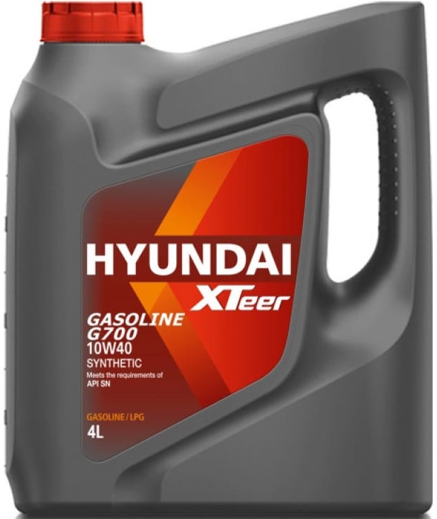 Масло моторное Hyundai Xteer 1041014, Gasoline G700, SN, 10W-40, 4 л 