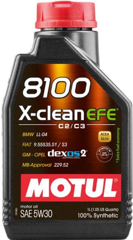 Масло моторное синтетическое Motul 109470, 8100 X-clean EFE, 5W-30, 1 л