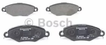 Колодки тормозные, дисковые PEUGEOT 206 Bosch 0 986 424 453