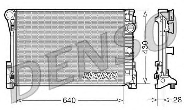 Радиатор охлаждения MERCEDES C-CLASS Denso DRM17110