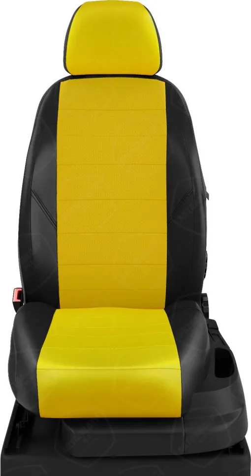 Чехлы Автолидер на сидения для Hyundai ix35 2010-2015, цвет Черный/Желтый