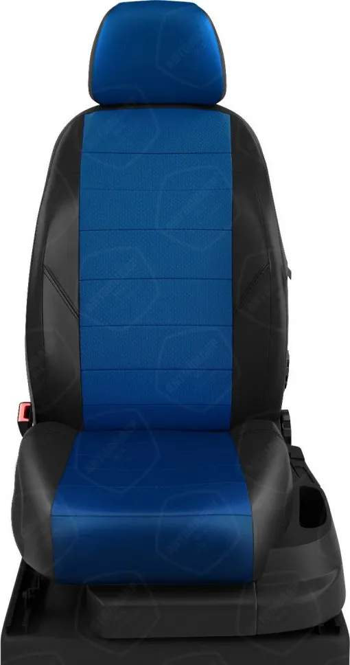 Чехлы Автолидер на сидения для Iveco Daily фургон 3 места 2019-2020, цвет Черный/Синий