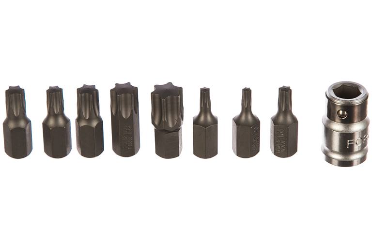 Набор бит Torx 3/8 Force 3094 (L=30 мм с держателем, 9 предметов)