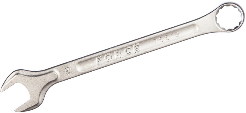 Комбинированный гаечный ключ Force 75519, 19 мм