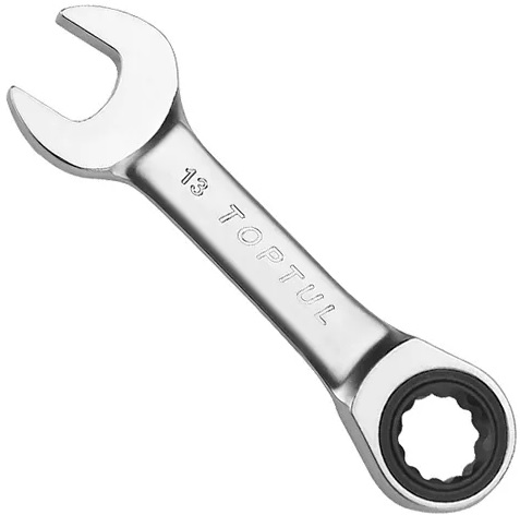 Ключ комбинированный MINI с трещоткой Toptul AOAB1616, 16 мм