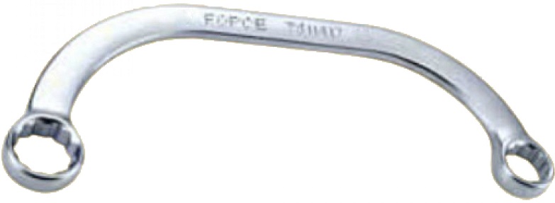 С-образный накидной гаечный ключ Force 7611719, 17х19 мм