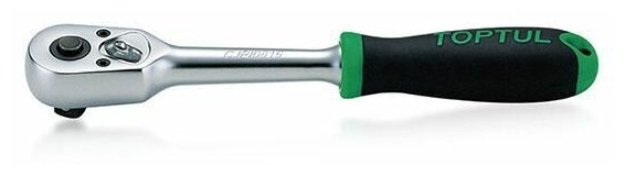 Трещотка с резиновой ручкой 1/2 Toptul CJPI1627 (265 мм, 45 зубьев)