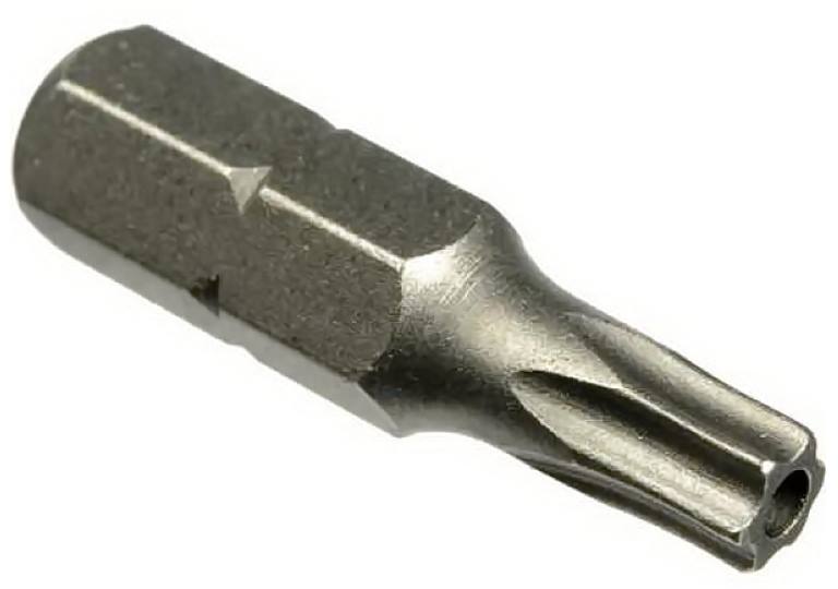 Бита Torx 1/4 с отверстием Force 1273025 (T25H, L=30 мм)