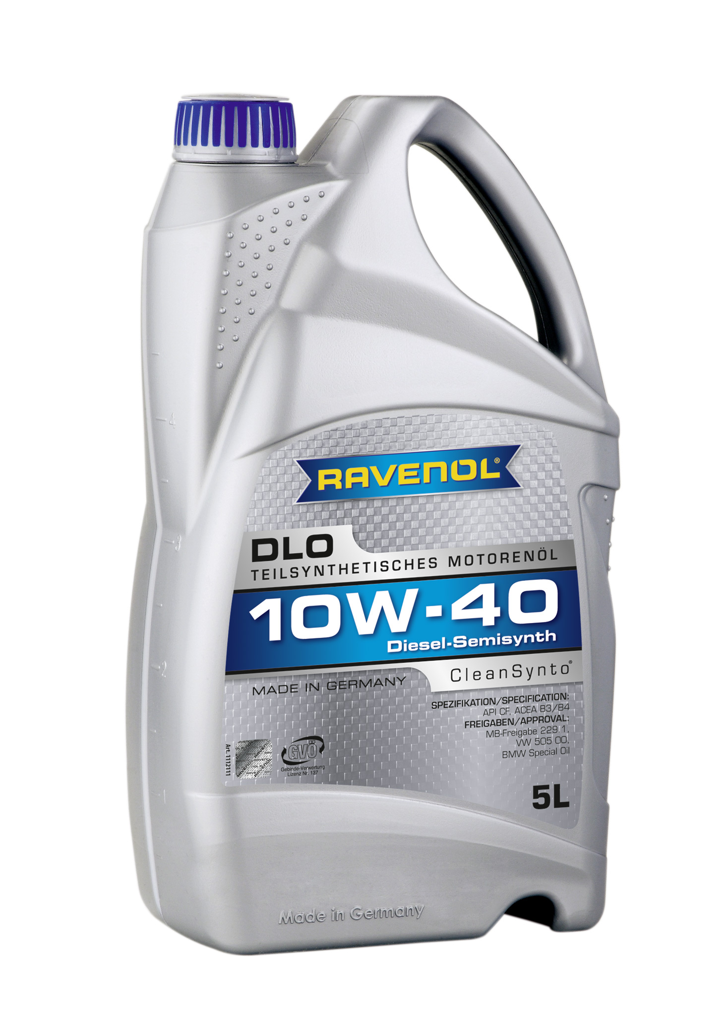Моторное масло Ravenol 4014835724259 Teilsynthetic Dieseloel DLO 10W-40 5 л