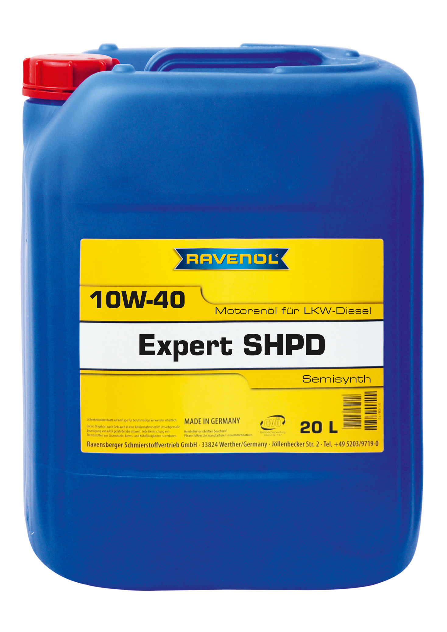 Моторное масло Ravenol 4014835725829 Expert SHPD 10W-40 20 л