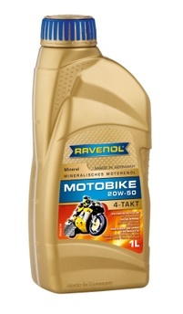 Моторное масло Ravenol 4014835731417 Motobike 4-T Mineral 20W-50 1 л