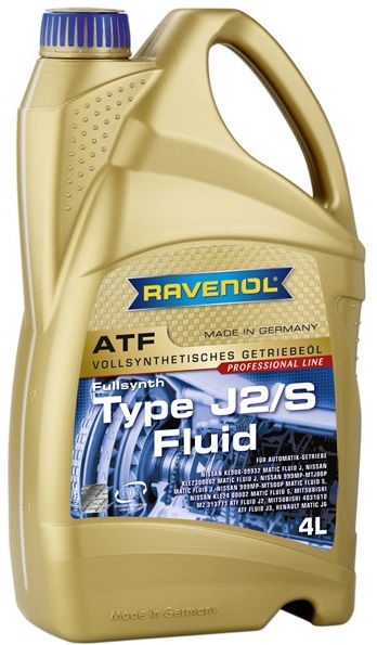 Трансмиссионное масло Ravenol 4014835718890 Automatic-Getriebeol ATF Type J2/S Fluid  4 л