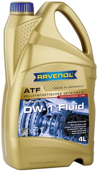 Трансмиссионное масло Ravenol 1211125-004-01-999 atf dw-1 fluid  4 л