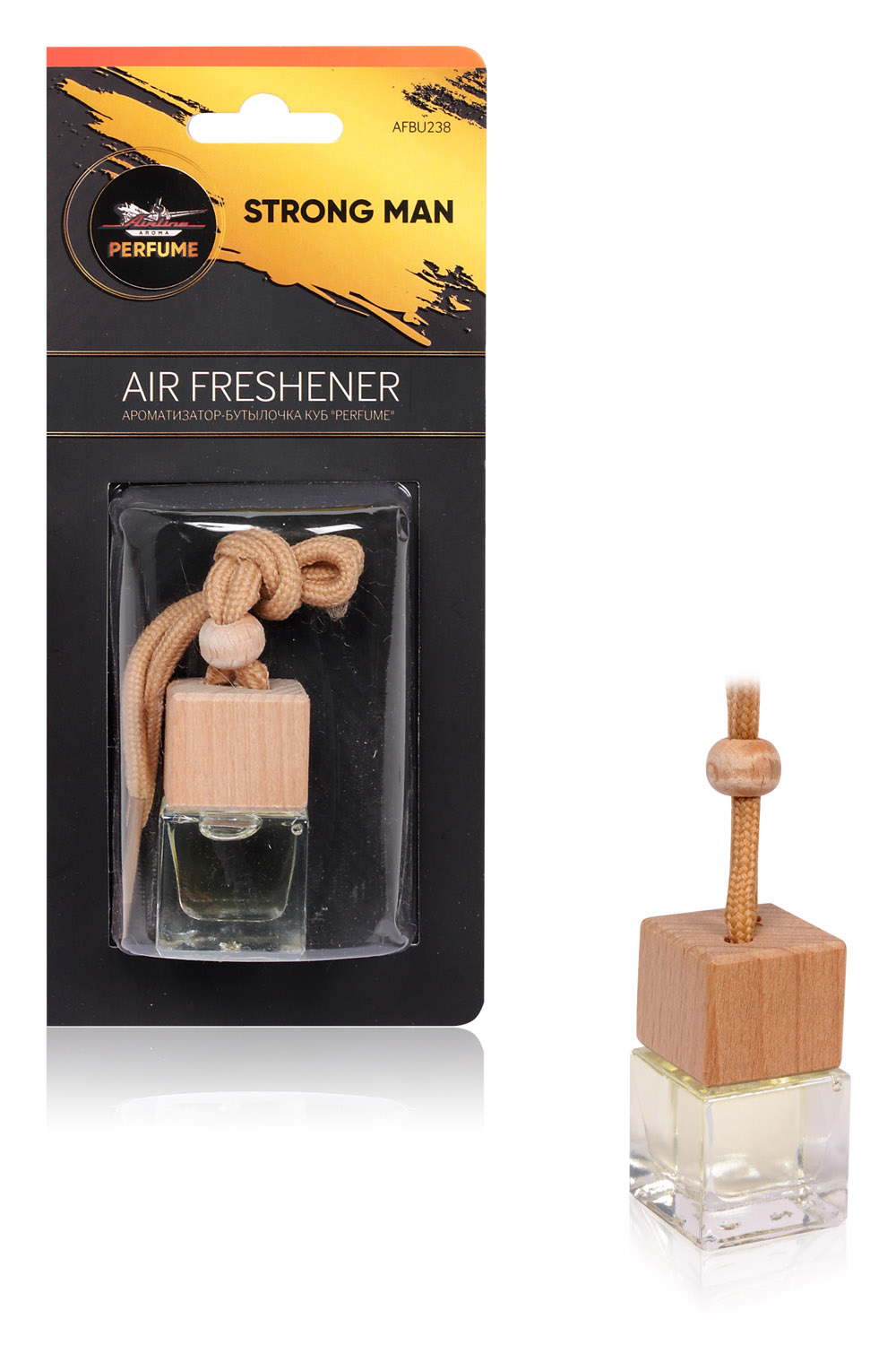 Ароматизатор-бутылочка куб Perfume STRONG MAN AIRLINE AFBU238