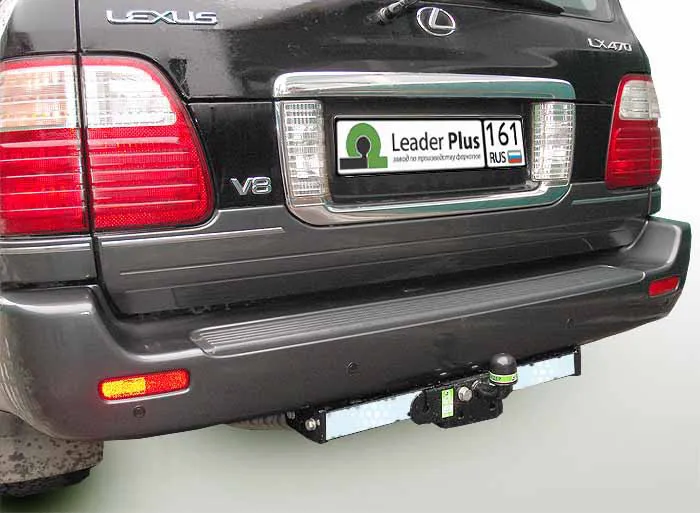 Фаркоп Лидер-Плюс для Toyota Land Cruiser 100 1998-2007 (с накладкой из нержавеющей стали)