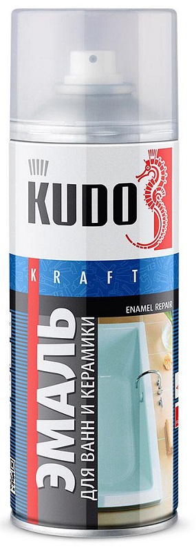 Эмаль для реставрации ванн и керамики KUDO KU-1301  Белая