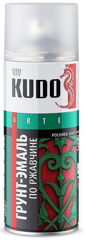 Грунт-эмаль по ржавчине KUDO KU-313020  Красная насыщенная