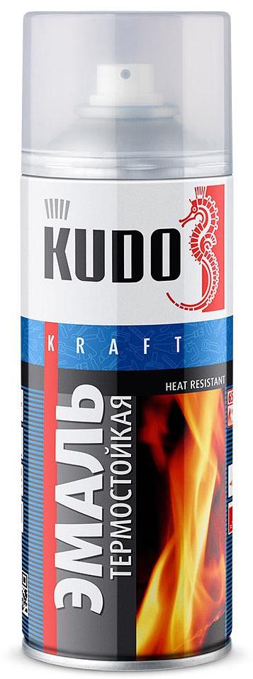 Эмаль термостойкая KUDO KU-5001 Серебристая