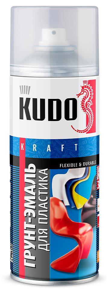 Грунт-эмаль для пластика KUDO KU-6002 Чёрная RAL 9005