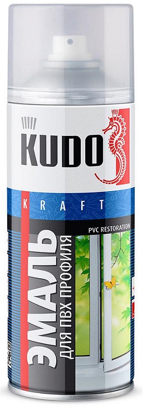 Эмаль для ПВХ профиля KUDO KU-6101, белая
