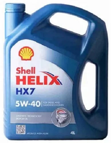 Масло моторное полусинтетическое Shell 550051497 Helix HX7 5W-40, 4л