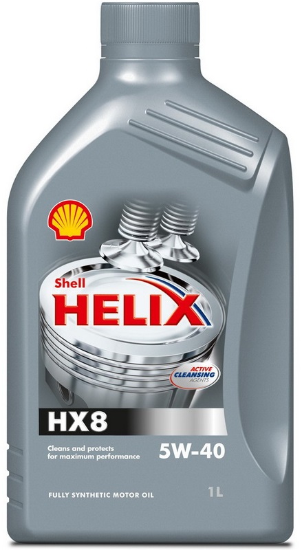 Масло моторное синтетическое Shell 550051580 Helix HX8 Synthetic 5W-40, 1л