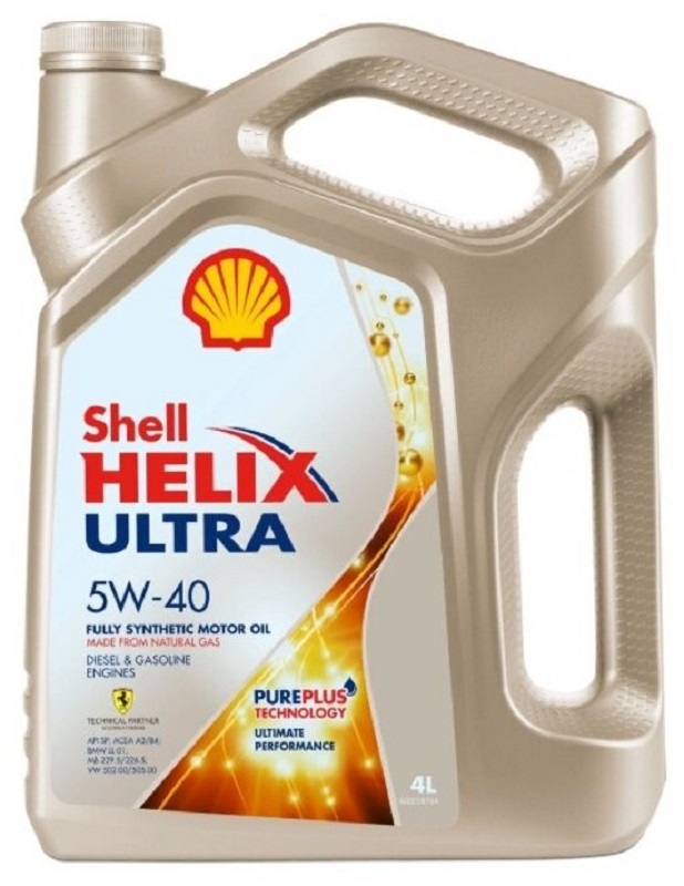 Масло моторное синтетическое Shell 550046361 Helix Ultra 5W-40, 4л