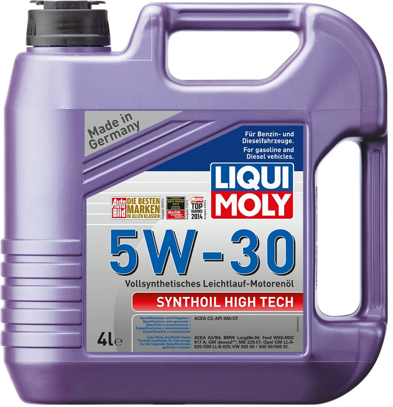 Масло моторное синтетическое Liqui Moly 9076 Synthoil High Tech 5W-30, 4л