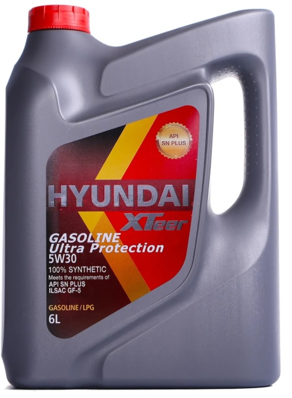 Масло моторное синтетическое Hyundai XTeer 1061011 Gasoline Ultra Protection 5W-30, 6л