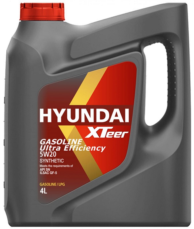 Масло моторное синтетическое Hyundai XTeer 1041001 Gasoline Ultra Efficiency 5W-20, 4л