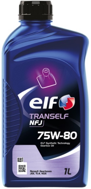 Масло трансмиссионное синтетическое Elf 213875 TRANSELF NFJ 75W-80, 1л