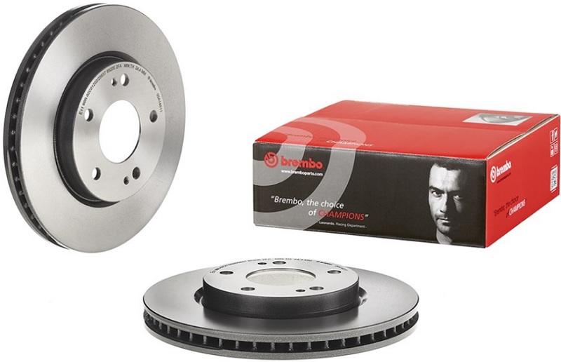 Диск тормозной передний Mitsubishi Lancer VII, Space Runner Brembo 09.A148.11, D=276 мм