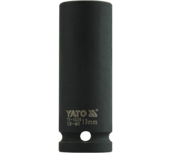 Головка торцевая ударная высокая YATO YT1039 (19 мм, CrMo, 1/2)