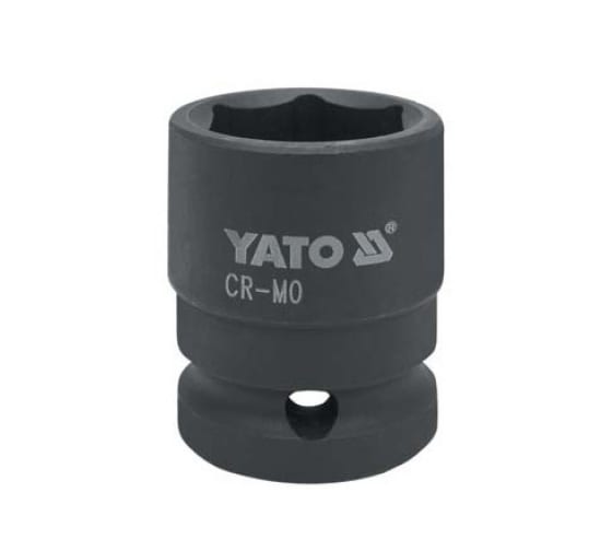 Головка торцевая короткая ударная 6-гранная YATO YT1008 (18 мм, 1/2, CrMo)